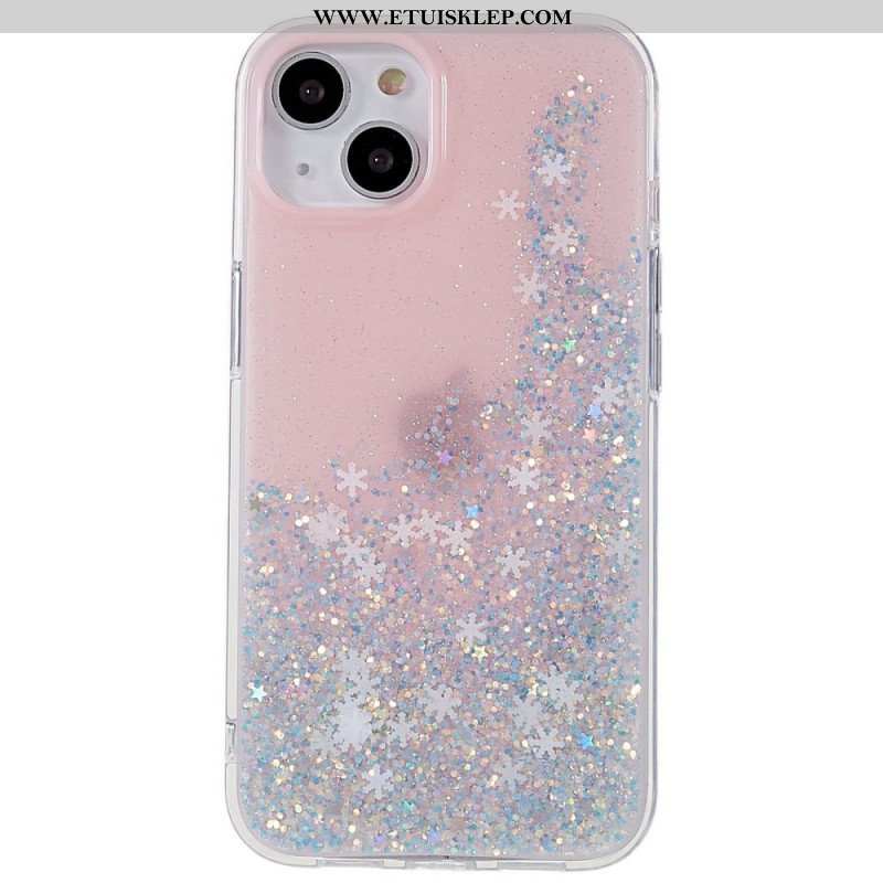 Etui do iPhone 14 Cekiny Płatki